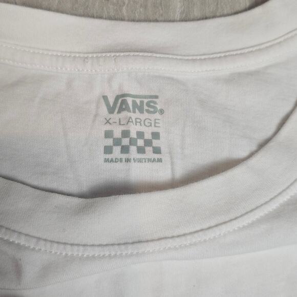 VANS BLOOM CHECKZ BOYFRIEND LONG SLEEVE CROPPED TEE XL - Picture 6 of 9